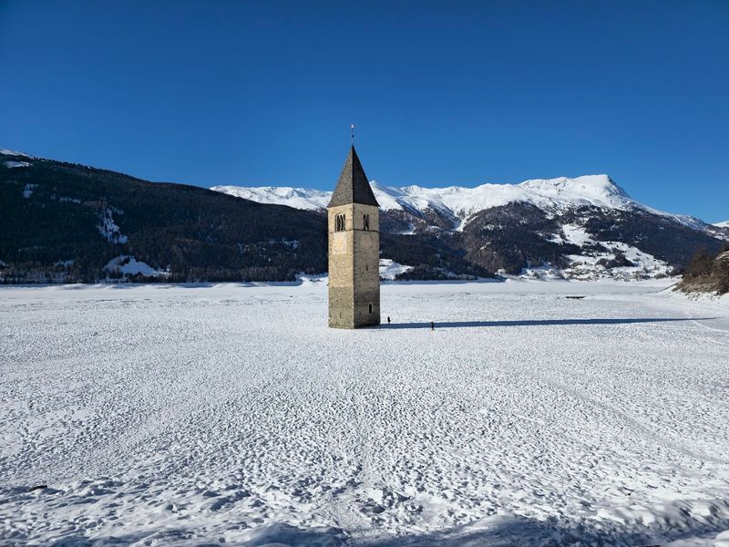 Lake Resia Bell Tower, Italy