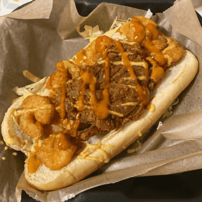 The Whole Crab Po Boy That Stops the Table