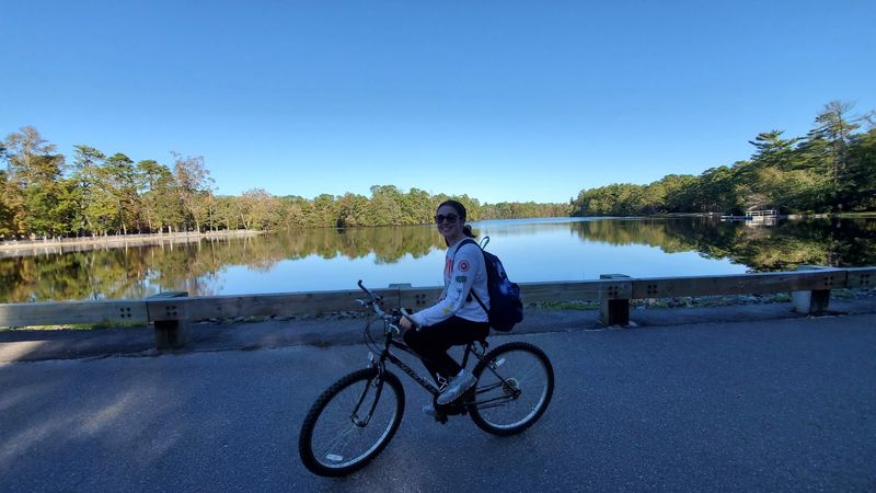 Biking Through the Forest Roads