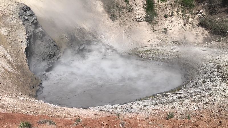 The Boiling Mud Pots of Yellowstone - USA