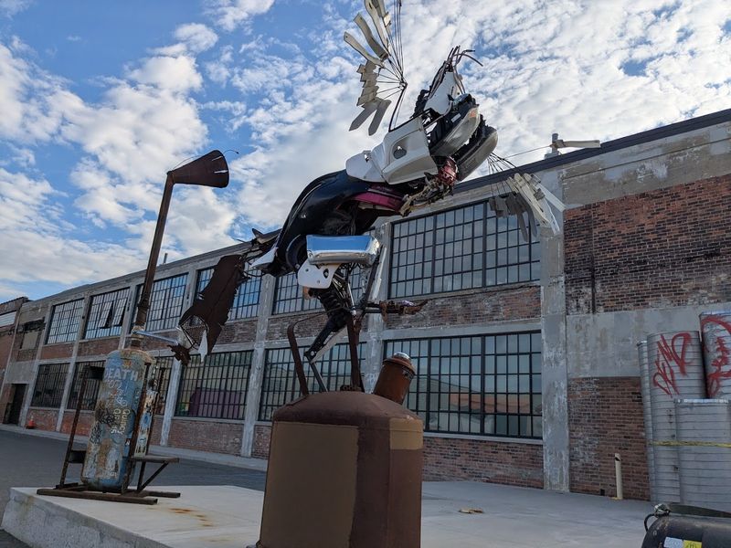 Sculptures Built From Salvage: Art That Tells Detroit's Industrial Story