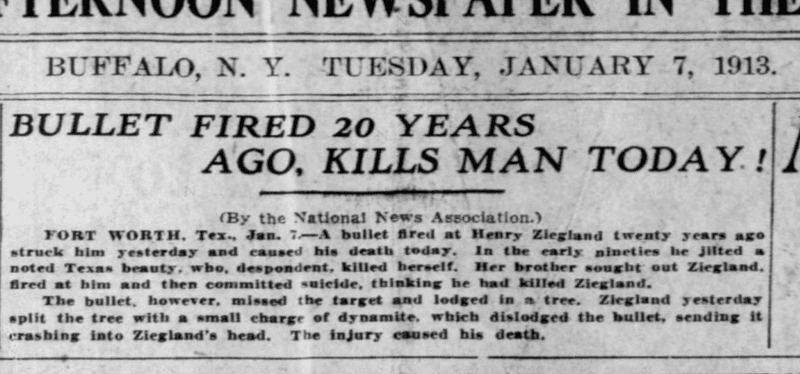 The Bullet That Started—and Ended—a Feud