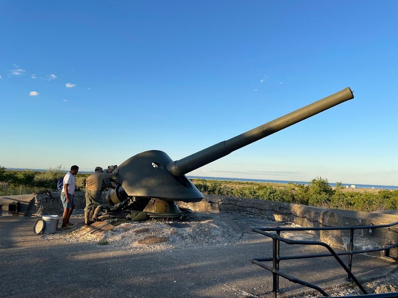 A Beach With A Military Past