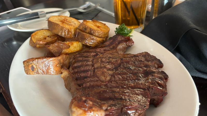Prime Beef Cooked Over Charcoal the Old-Fashioned Way