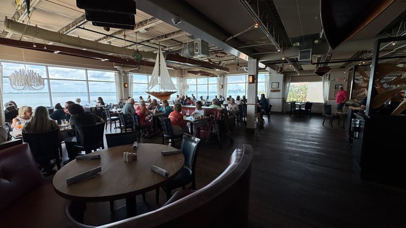 Upstairs Seating With a Bird's-Eye Bay View