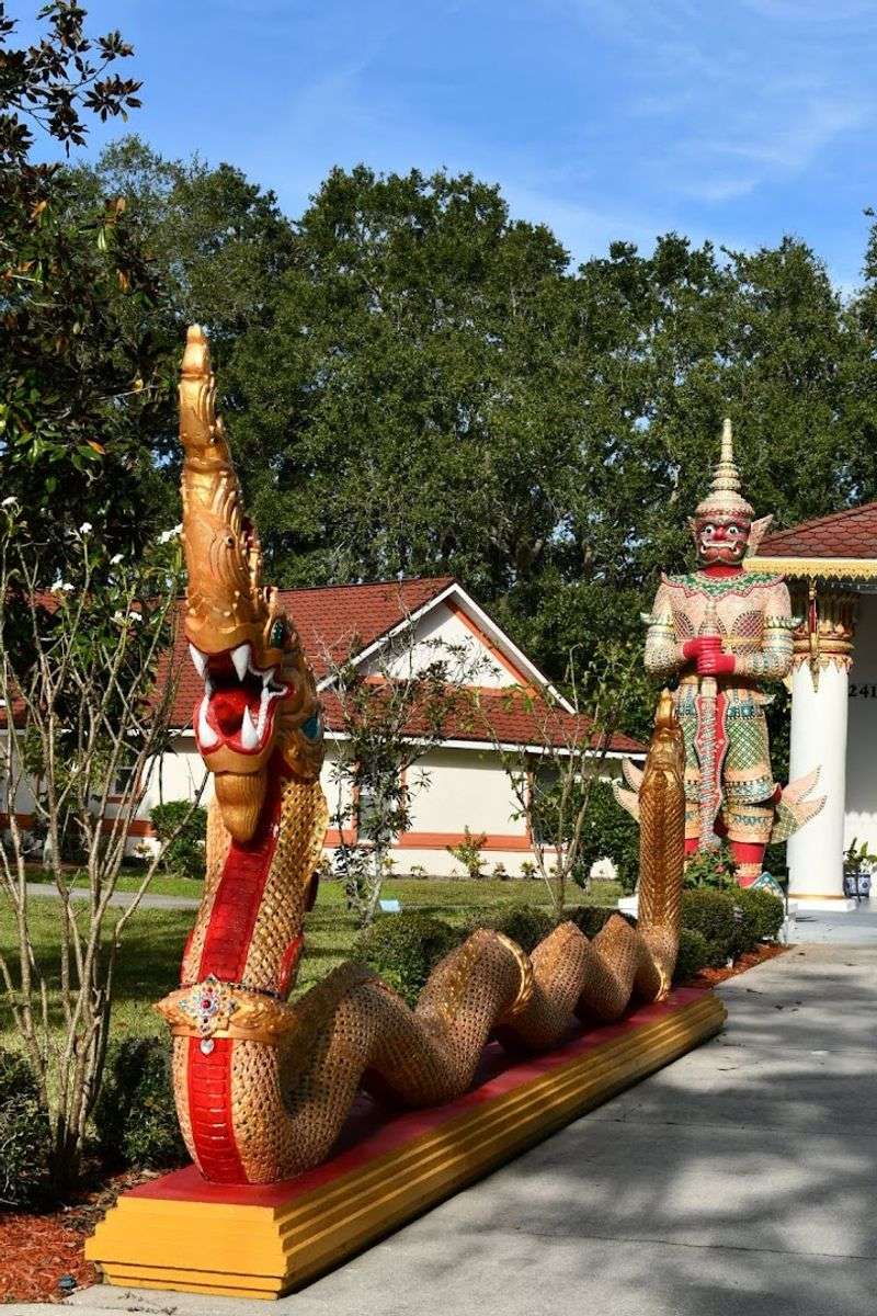 Tao Wessuwan and the Naga Statues