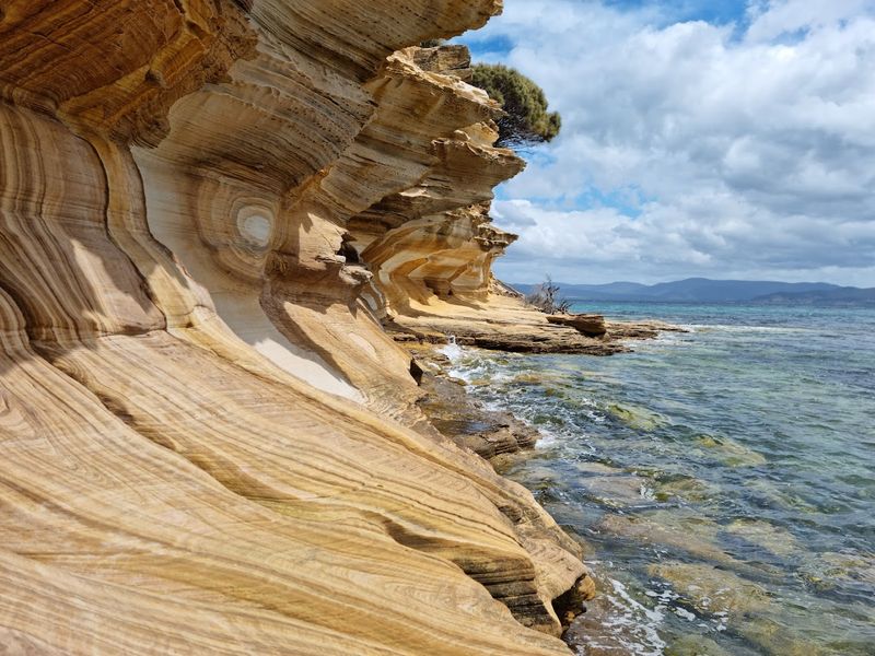 Painted Cliffs, Maria Island, Tasmania