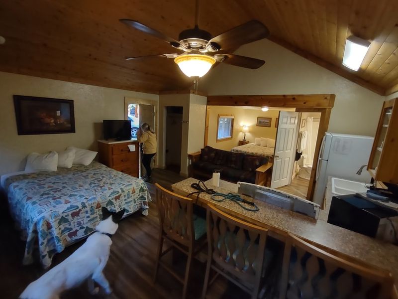 Lodge Rooms, Cabins, and Camping Options