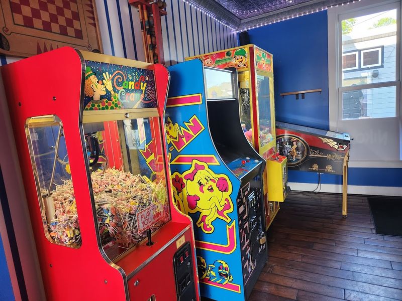 Outdoor Seating, an Arcade Corner, and Other Surprises Inside