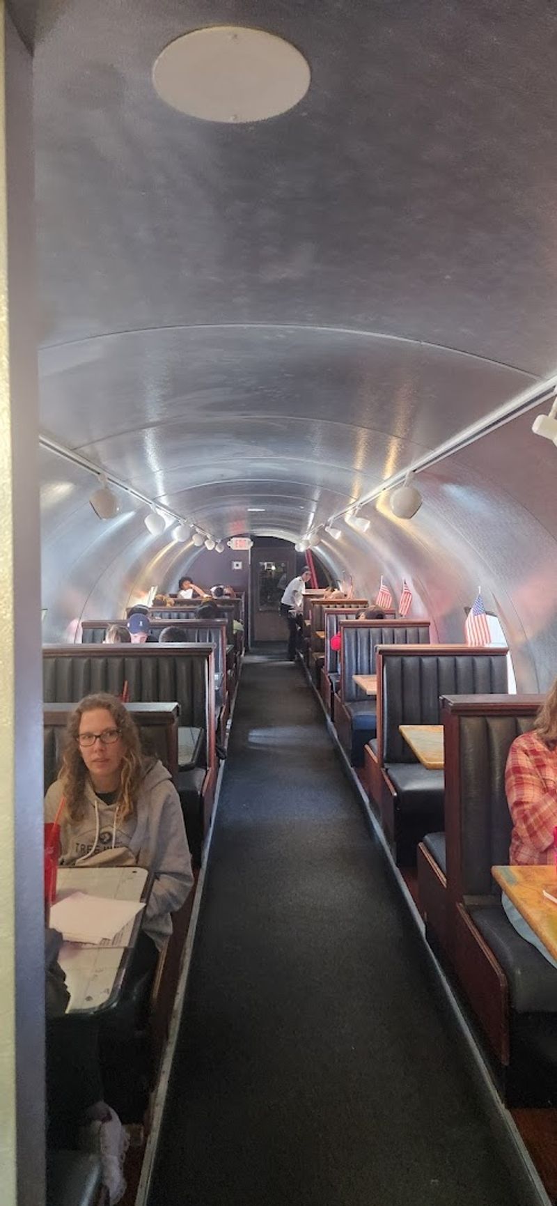Dining Inside the Fuselage