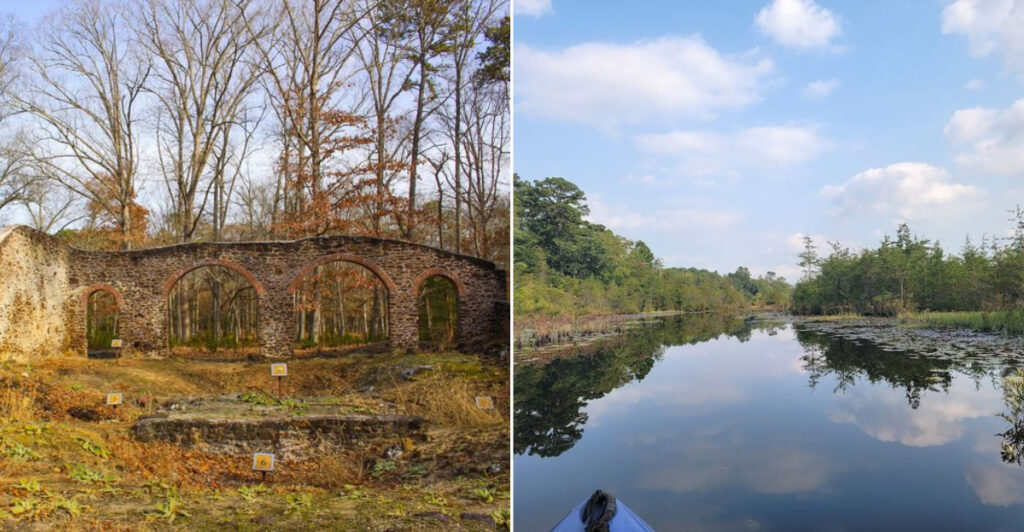 This 1,700-Acre New Jersey Park Hides Glassworks Ruins, War History, And Pine Barrens Trails