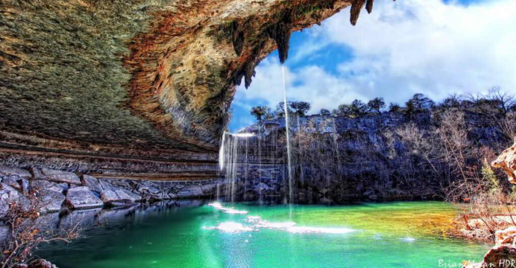This Breathtaking Natural Pool in Texas Sits Beneath a Collapsed Cave