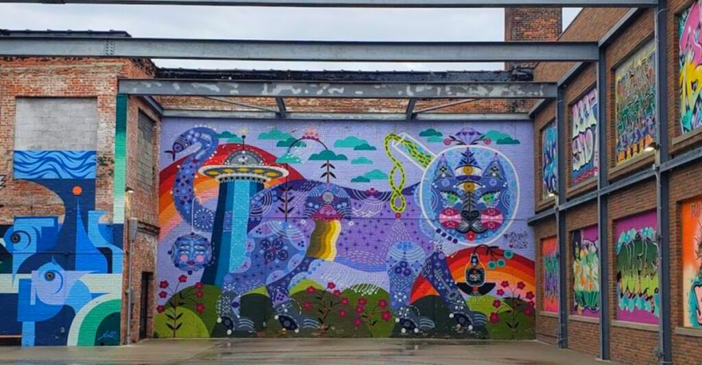 This Detroit Art Park Turned an Abandoned Lot Into a Graffiti-Filled Outdoor Gallery
