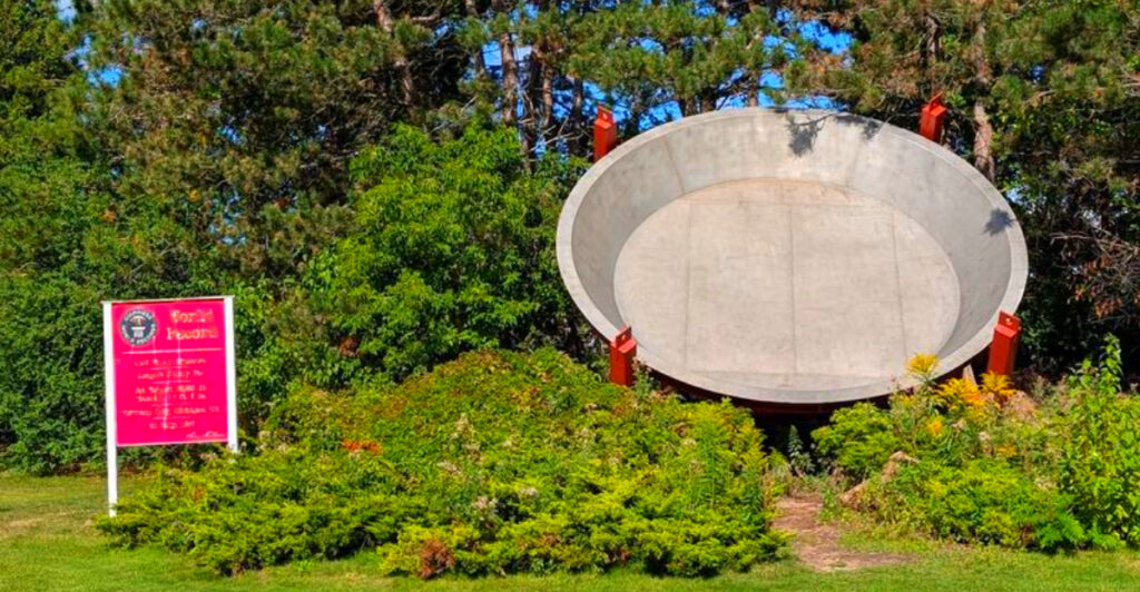 This Giant Cherry Pie Pan in Michigan Once Held a 28,000-Pound Dessert