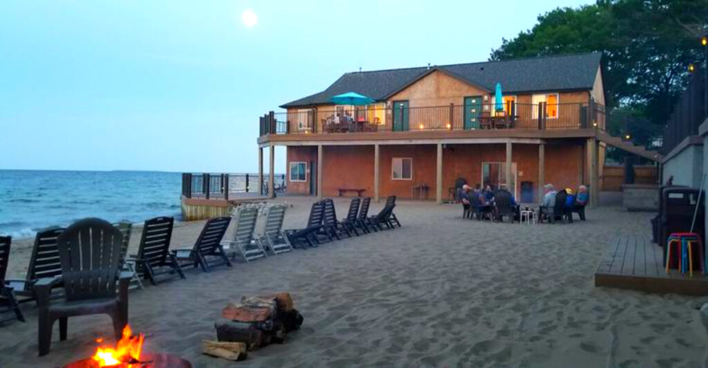 This Lake Huron Resort Has Beachfront Villas, Bonfires on the Sand, and Crystal-Clear Water