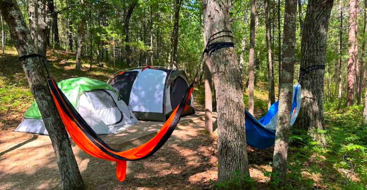 This Michigan Campground Has a Trail to Lake Michigan, River Kayaking, and Hot Showers