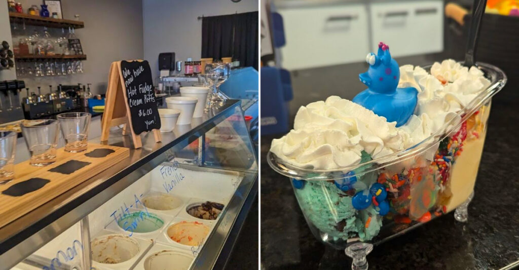 This Michigan Dessert Bar Serves Ice Cream in Bathtubs – with Rubber Ducks and Huge Shareable Treats