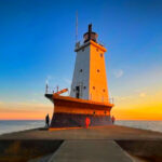 This Michigan Pier Stretches Half a Mile Into Lake Michigan – Ending at a Slightly Tilted Lighthouse