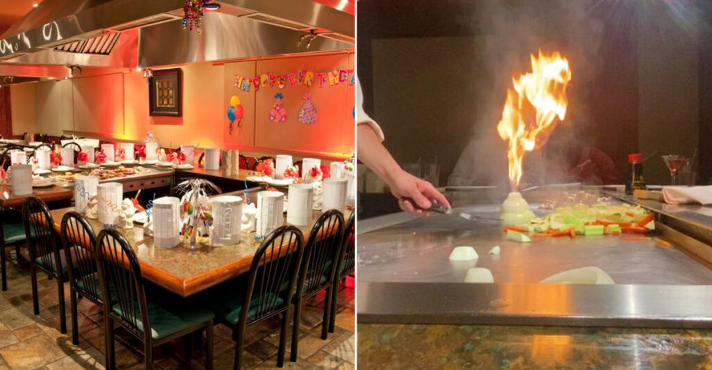 This Mountainside Restaurant Turns Hibachi Into A Full-On Party