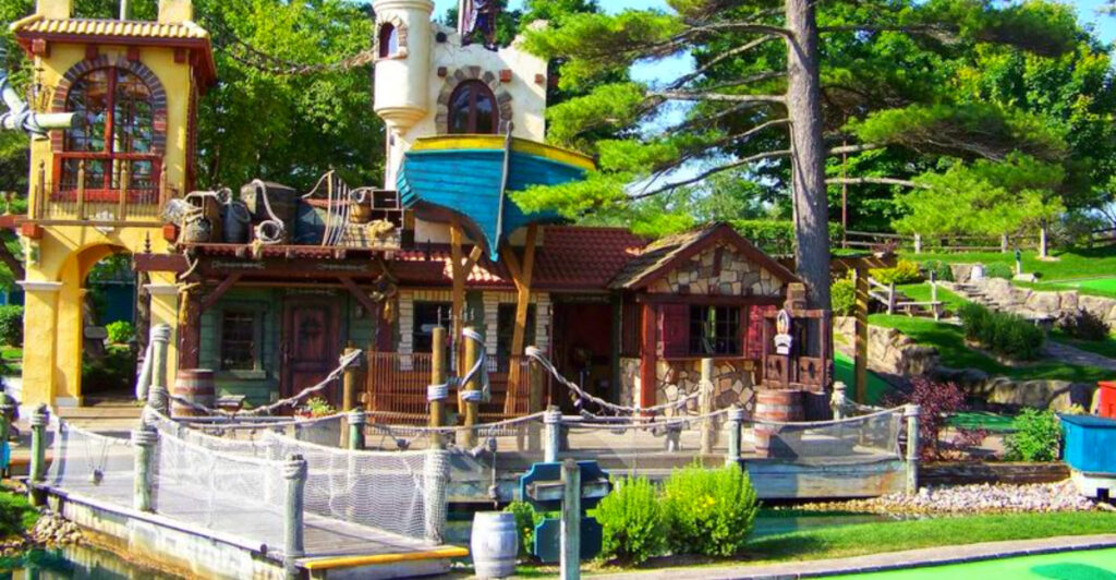 This Pirate-Themed Mini Golf Park Has Waterfalls, Go-Karts, and a Cave You Can Putt Through