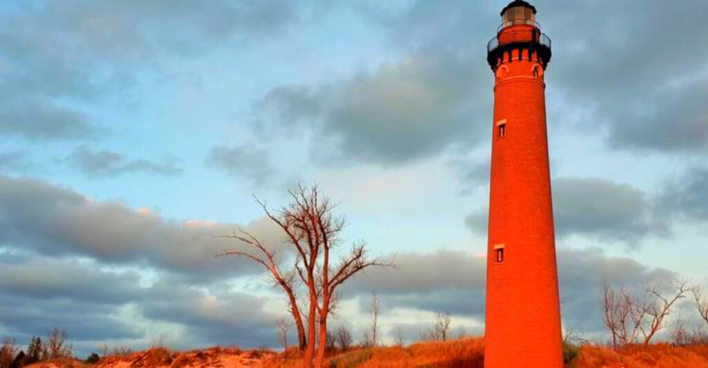 This Red Brick Lighthouse Near Silver Lake Has 139 Steps – and a View You Won’t Forget