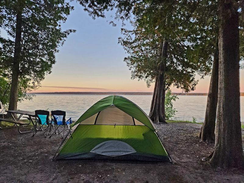Camping Right on the Water's Edge