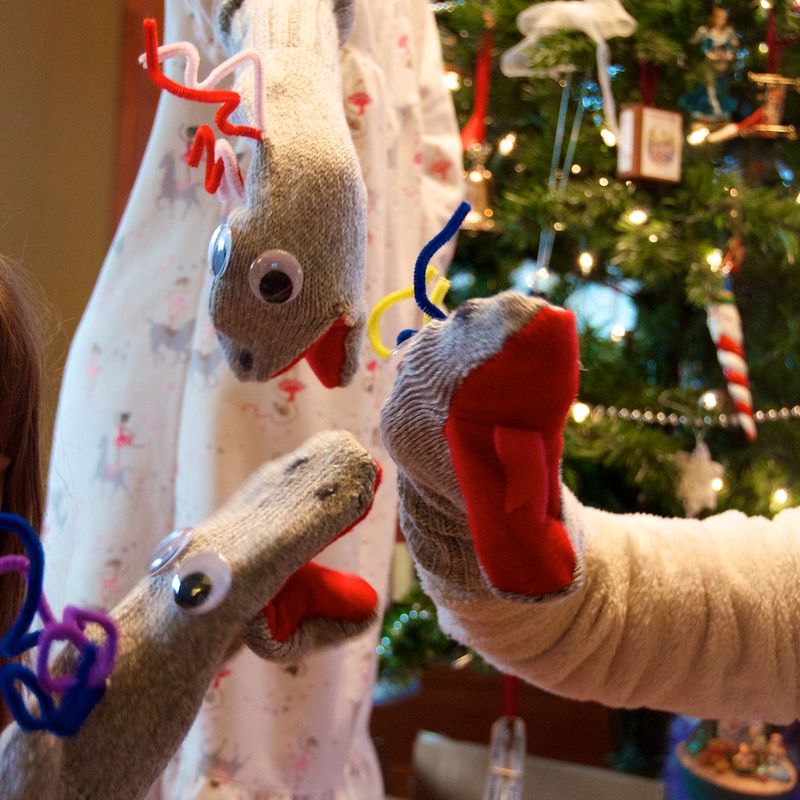 Crafting Sock Puppets