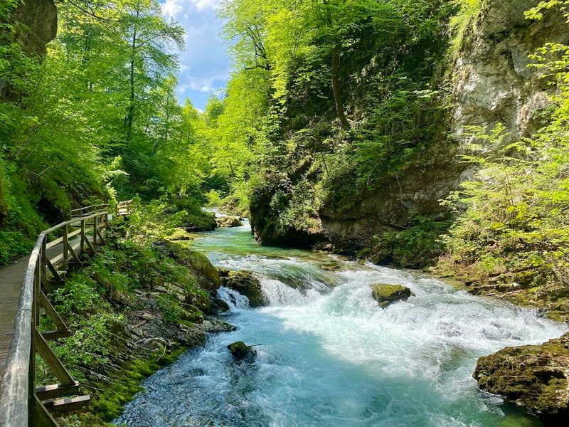 Vintgar Gorge Waterfalls, Slovenia