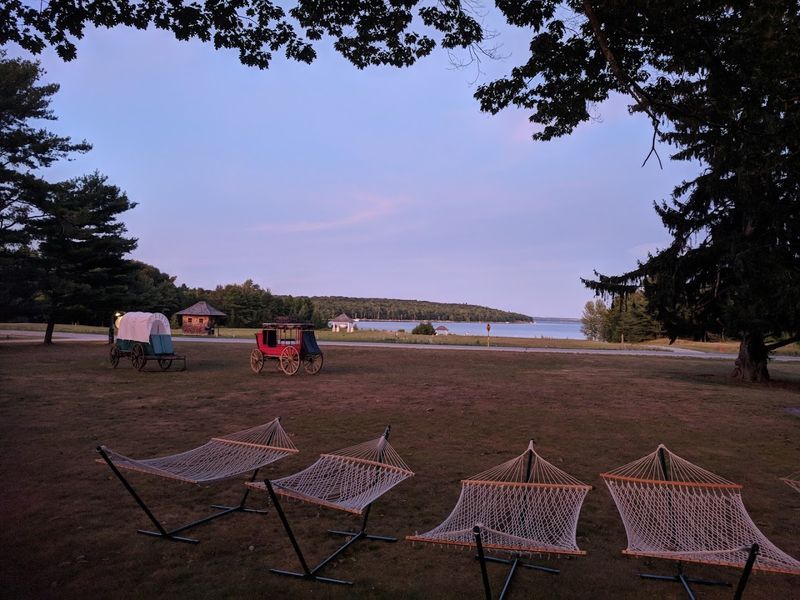 A Garden, Hammocks, and Bonfires Under Ancient Trees