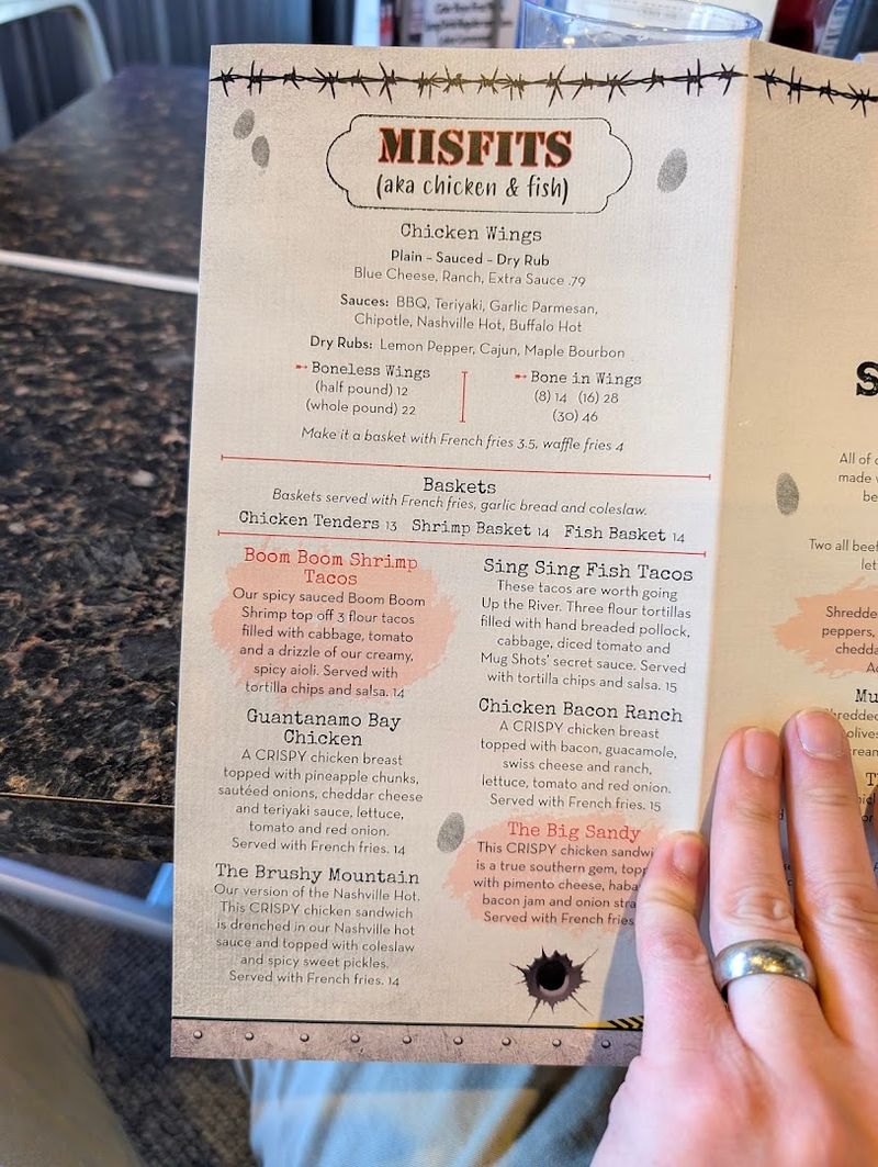 A Menu That Reads Like a Wanted Poster A Menu That Reads Like a Wanted Poster