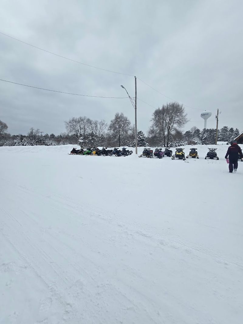 A Snowmobile Trail Stop That Became Part of the Route A Snowmobile Trail Stop That Became Part of the Route