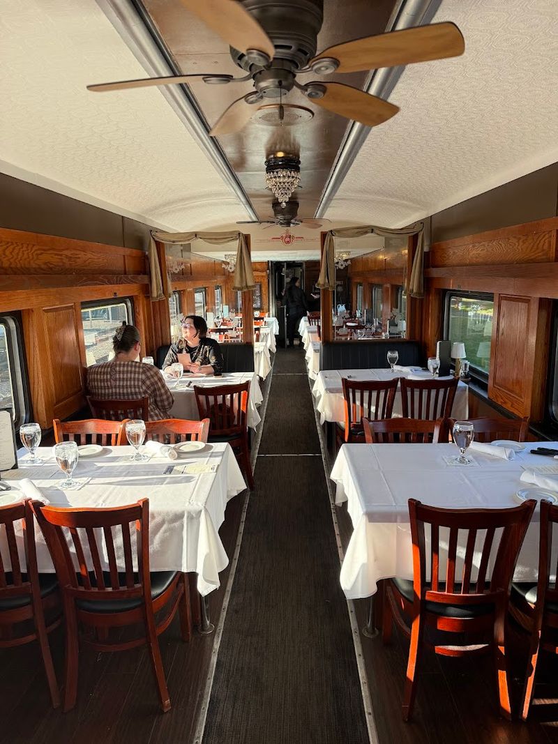 A Train Car That Doubles as a Dining Room A Train Car That Doubles as a Dining Room