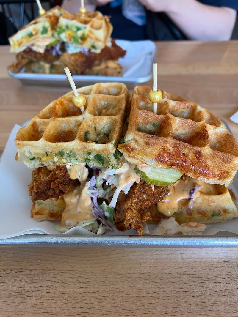 A Waffle Sandwich Unlike Anything Else on the Menu