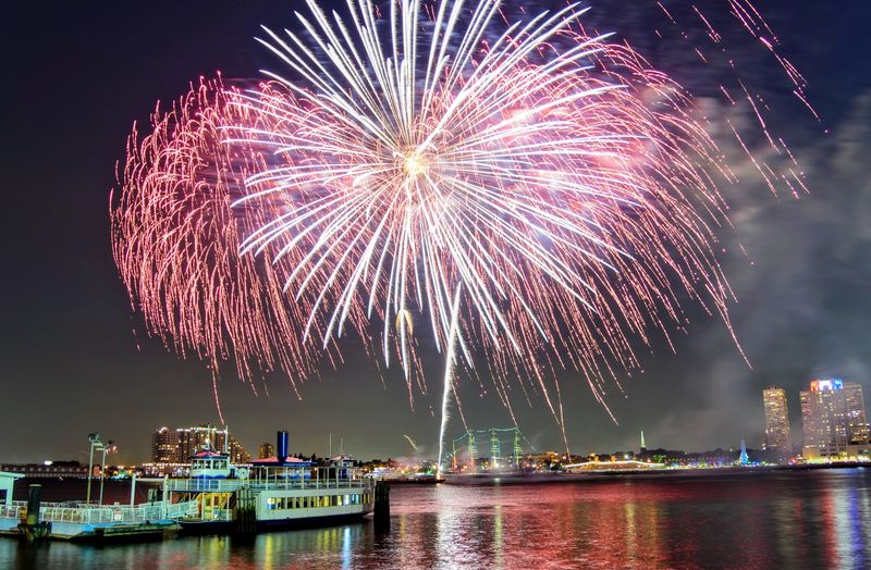Annual Fireworks That Light Up Both Sides of the River