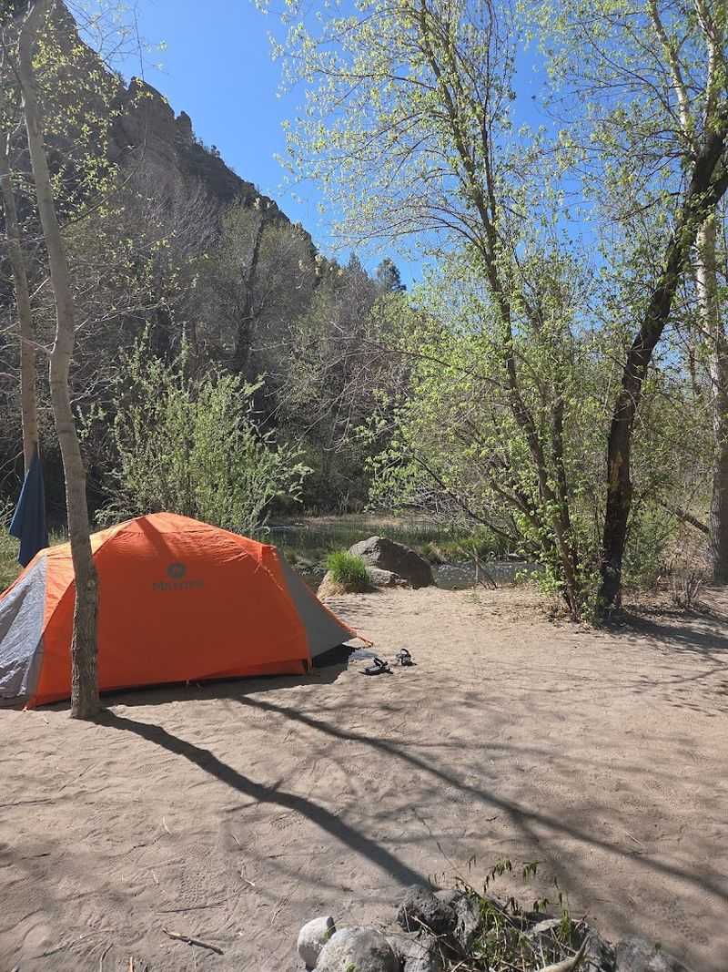 Camping Right on the River