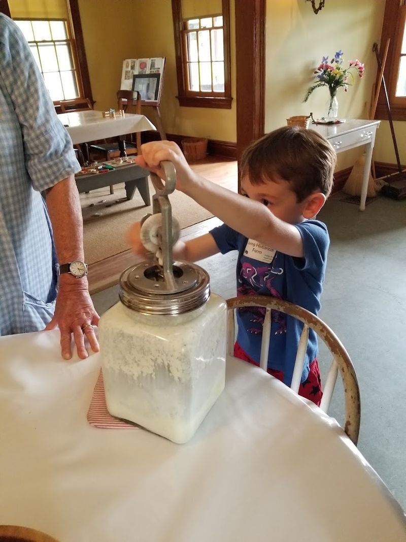 Churning Butter the Old-Fashioned Way