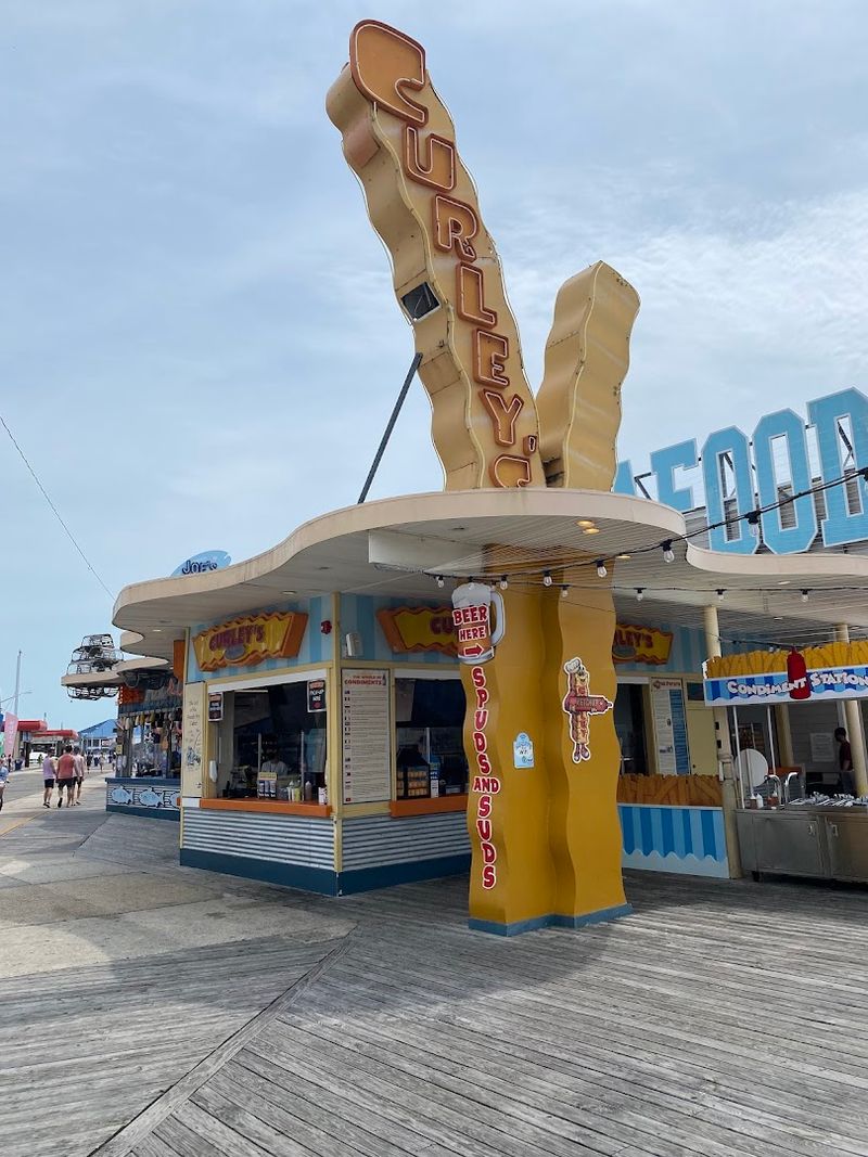Curley's Fries, Wildwood Boardwalk, New Jersey Curley's Fries, Wildwood Boardwalk, New Jersey