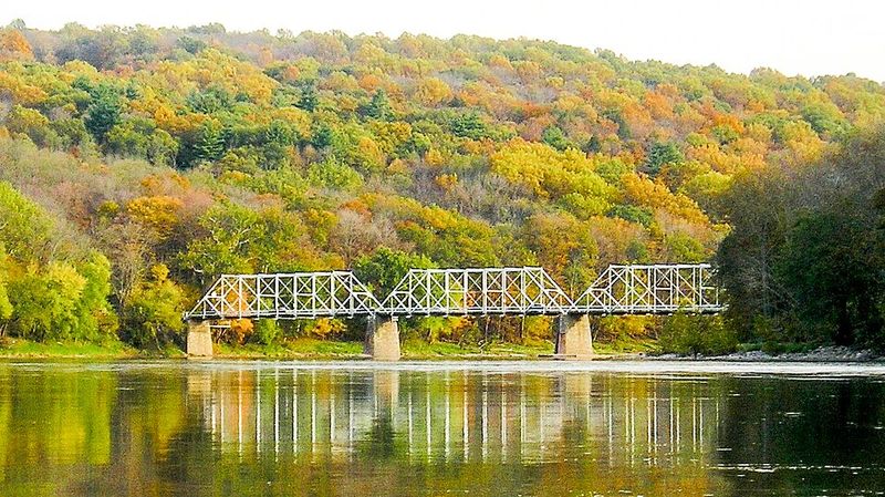 Dingmans Ferry Bridge In Sandyston Township, New Jersey