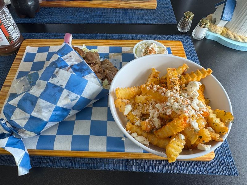 Feta Fries and the Greek Salad