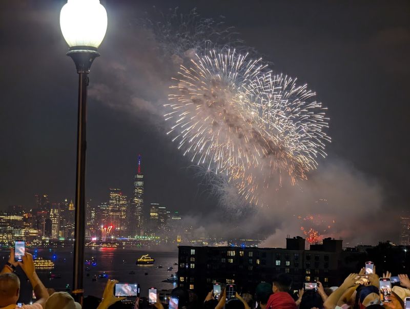 Fireworks Over the Hudson From Here