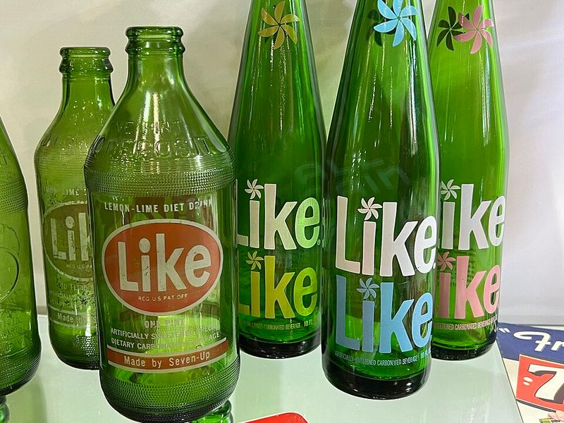 Frosted Glass Soda Bottles