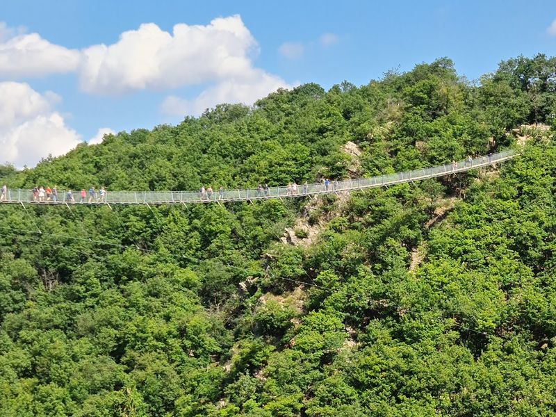 Geierlay Suspension Bridge, Mörsdorf and Sosberg, Rhineland-Palatinate Geierlay Suspension Bridge, Mörsdorf and Sosberg, Rhineland-Palatinate