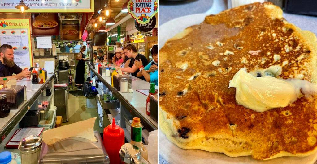 Hidden Inside Philadelphia’s Famous Reading Terminal Market Is an Amish-Style Restaurant With Legendary Pancakes and Apple Dumplings