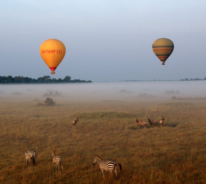 Hot Air Balloon Safari Over Kenya
