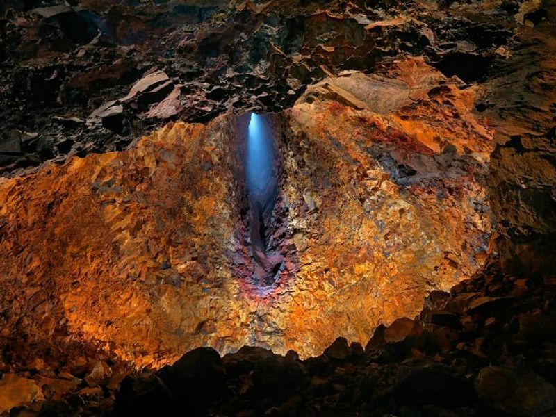 Inside the Volcano, Þríhnúkagígur, Iceland Inside the Volcano, Þríhnúkagígur, Iceland