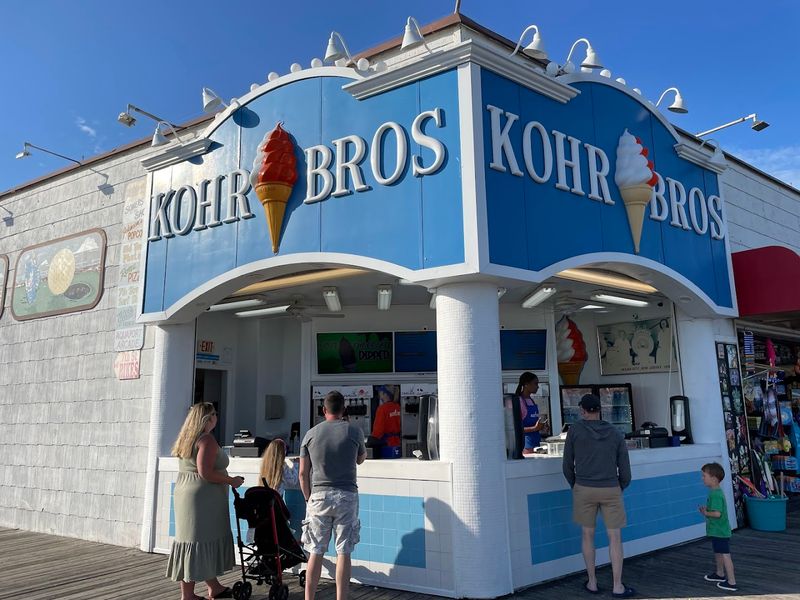 Kohr Brothers Frozen Custard, Ocean City Boardwalk, New Jersey Kohr Brothers Frozen Custard, Ocean City Boardwalk, New Jersey