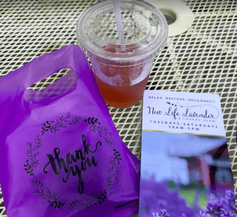 Lavender Drinks and Treats from the Kitchen