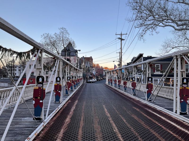 Main Street Bridge In Clinton, New Jersey