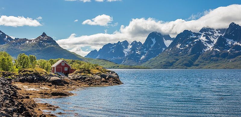 Norway: About 58,133 km Norway: About 58,133 km