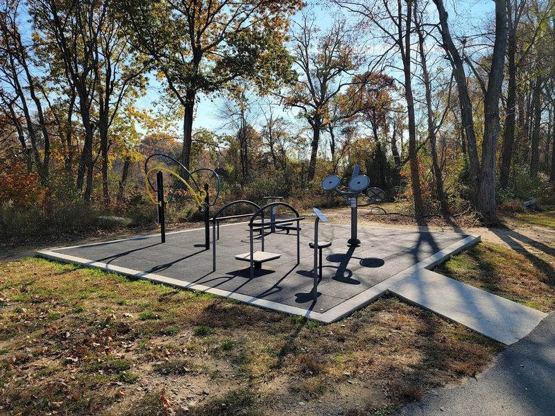 Outdoor Fitness Stations Along the Trail